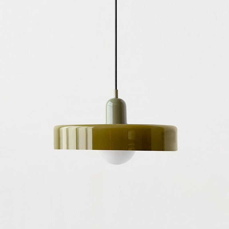 Lampada a sospensione in vetro colorato Bauhaus