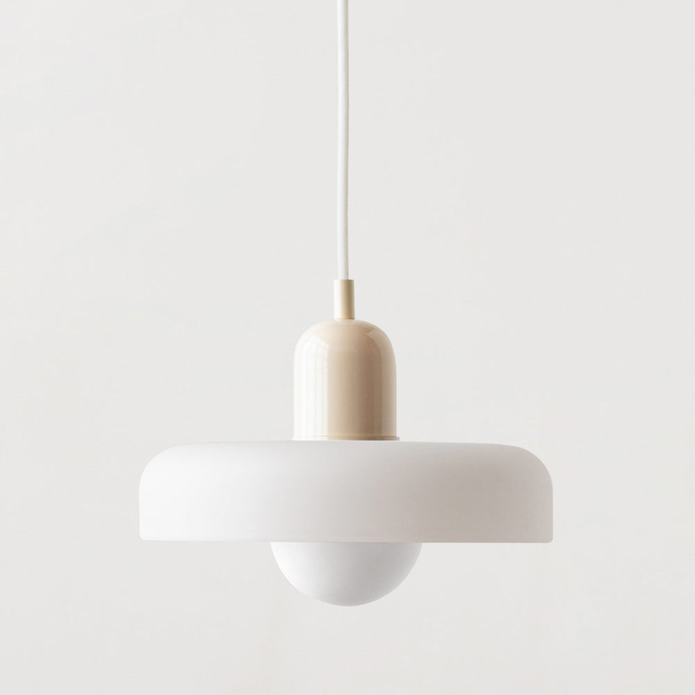Lampada a sospensione in vetro colorato Bauhaus
