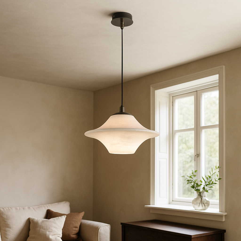 Luce a sospensione in marmo naturale