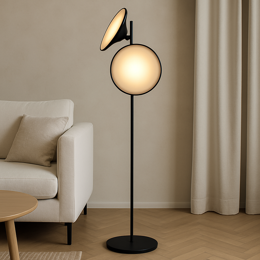 Lampada da terra moderna Glaru