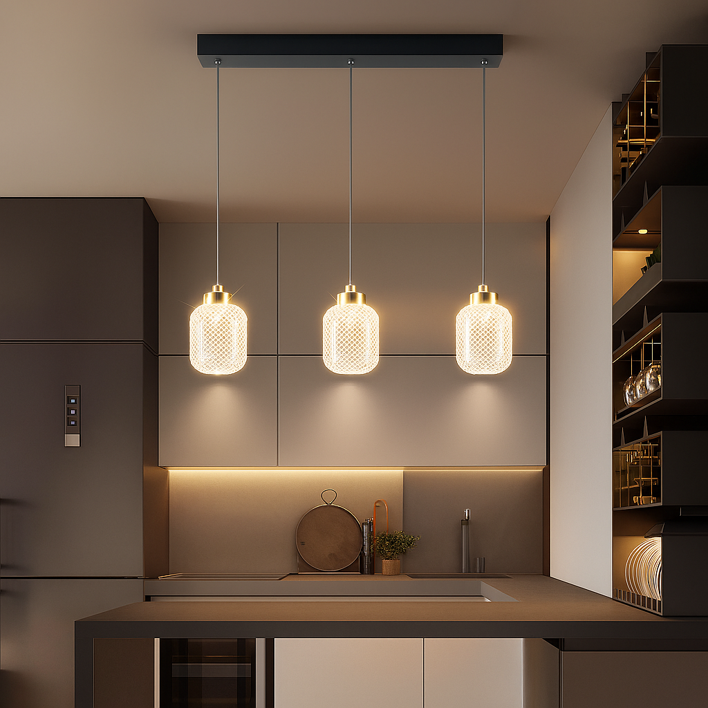 Lampada a sospensione per tavolo da cucina Novaso