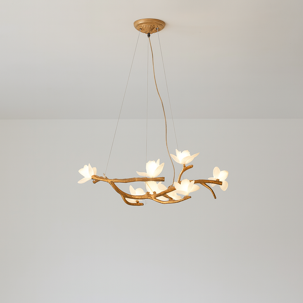 Lampadario a rami d'albero