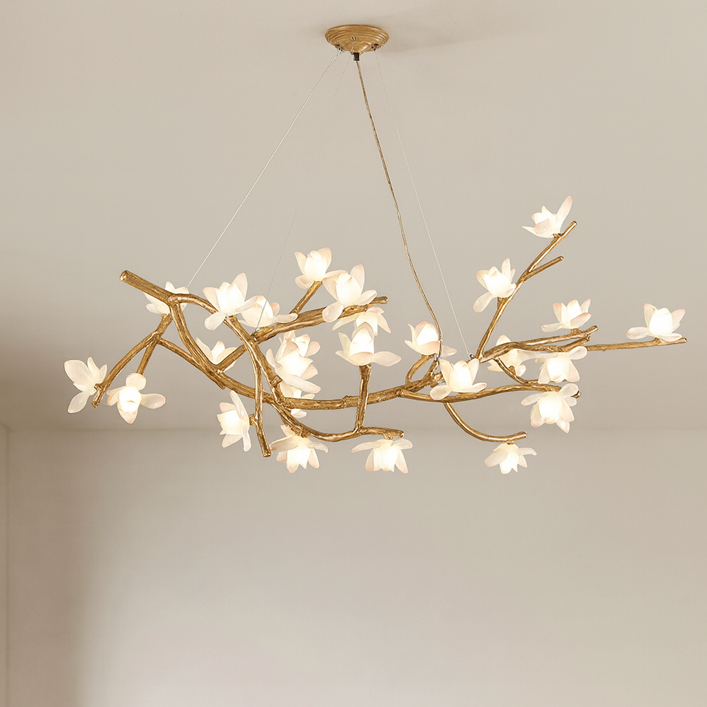 Lampadario a rami d'albero