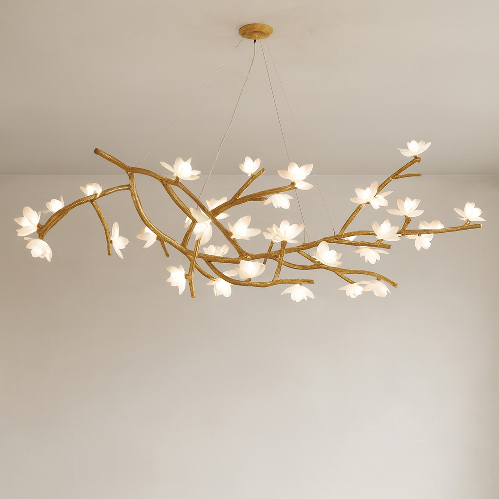Lampadario a rami d'albero