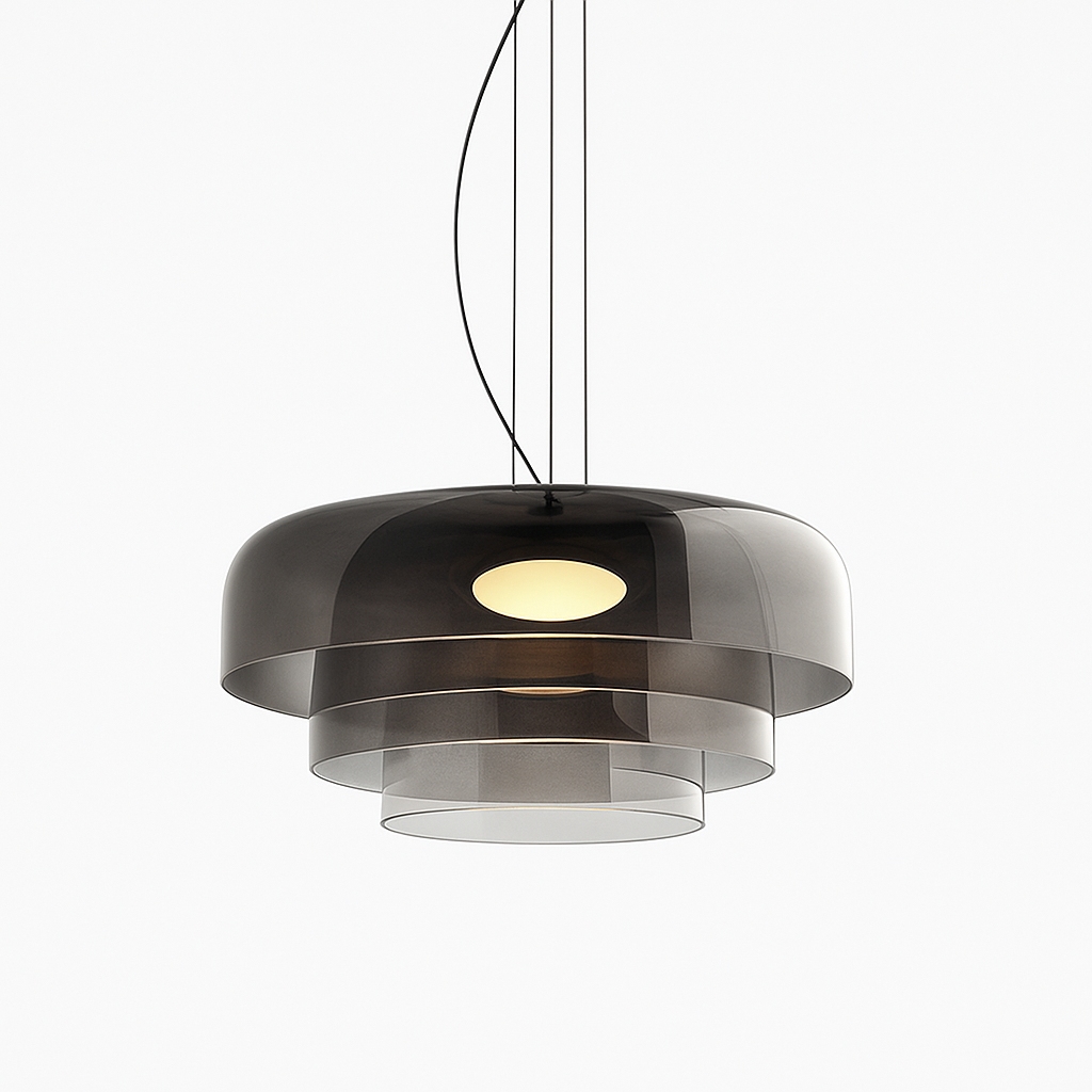 Luce a sospensione in vetro