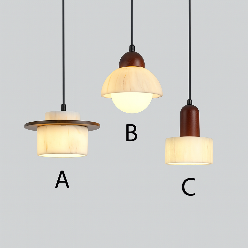 Lampada a sospensione in marmo Alab