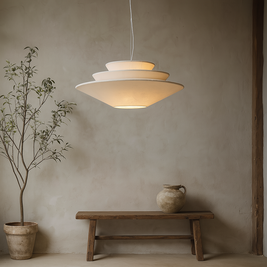 Lampada a sospensione Wabi Sabi multistrato