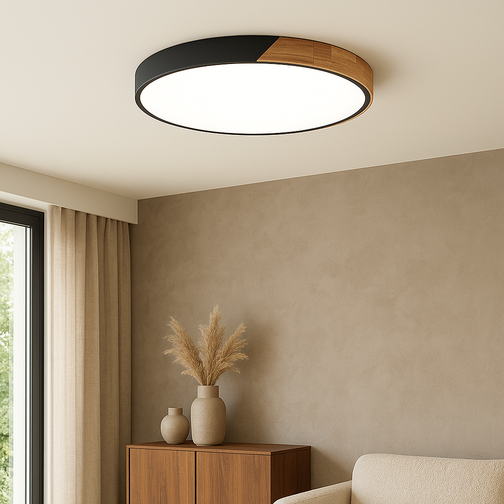 Plafoniera nordica in legno