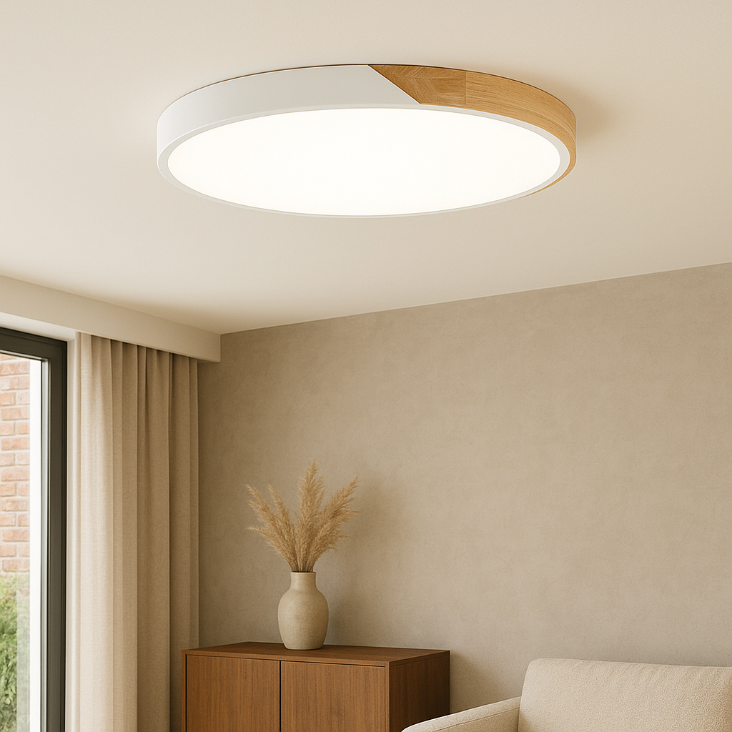 Plafoniera nordica in legno