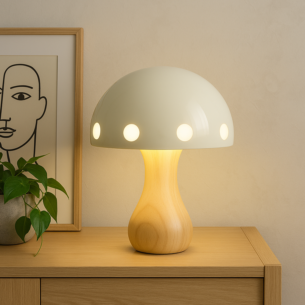 Lampada da tavolo a fungo