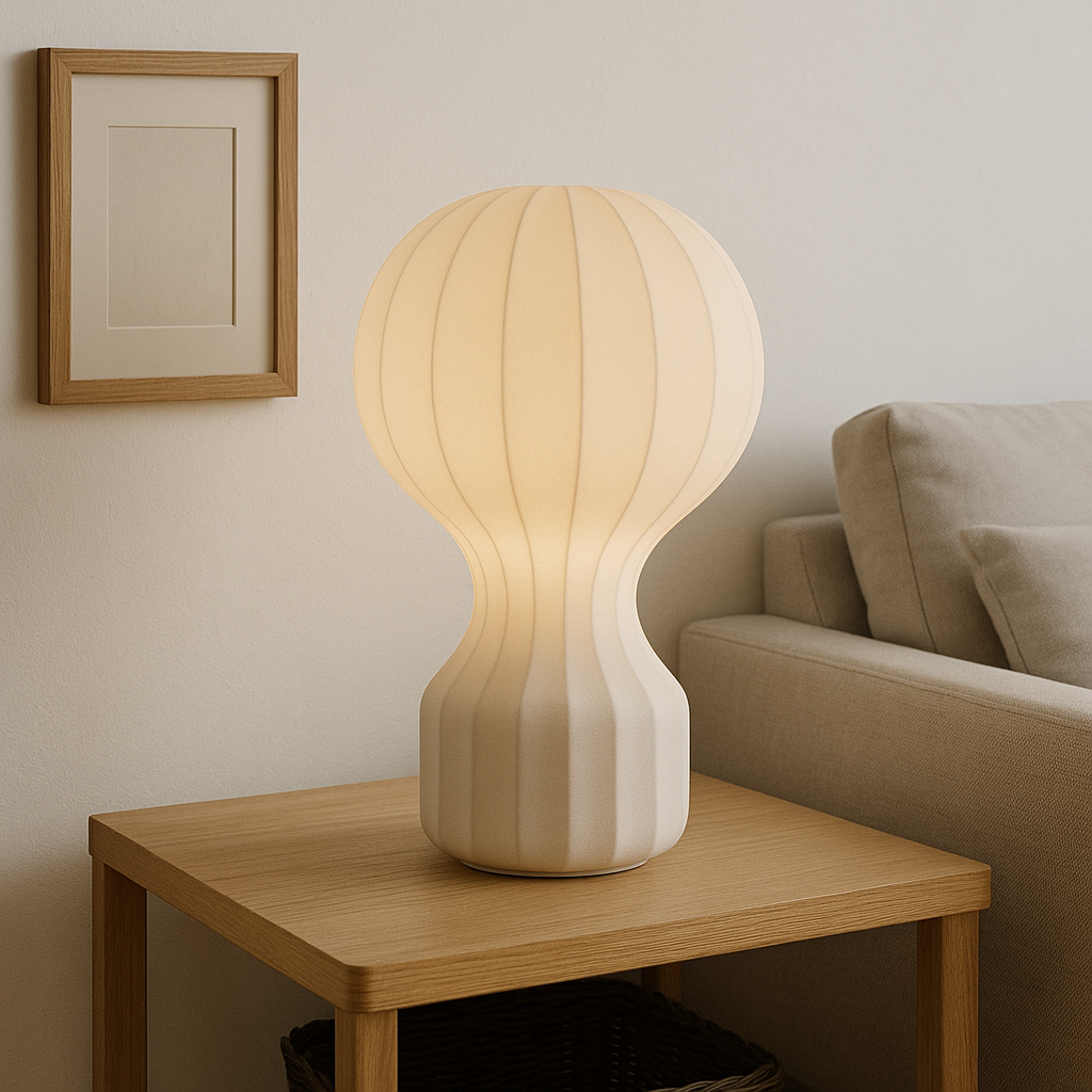 Lampada da tavolo in seta Wabi Sabi