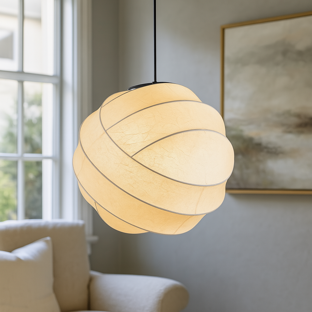 Luce a sospensione in stile seta