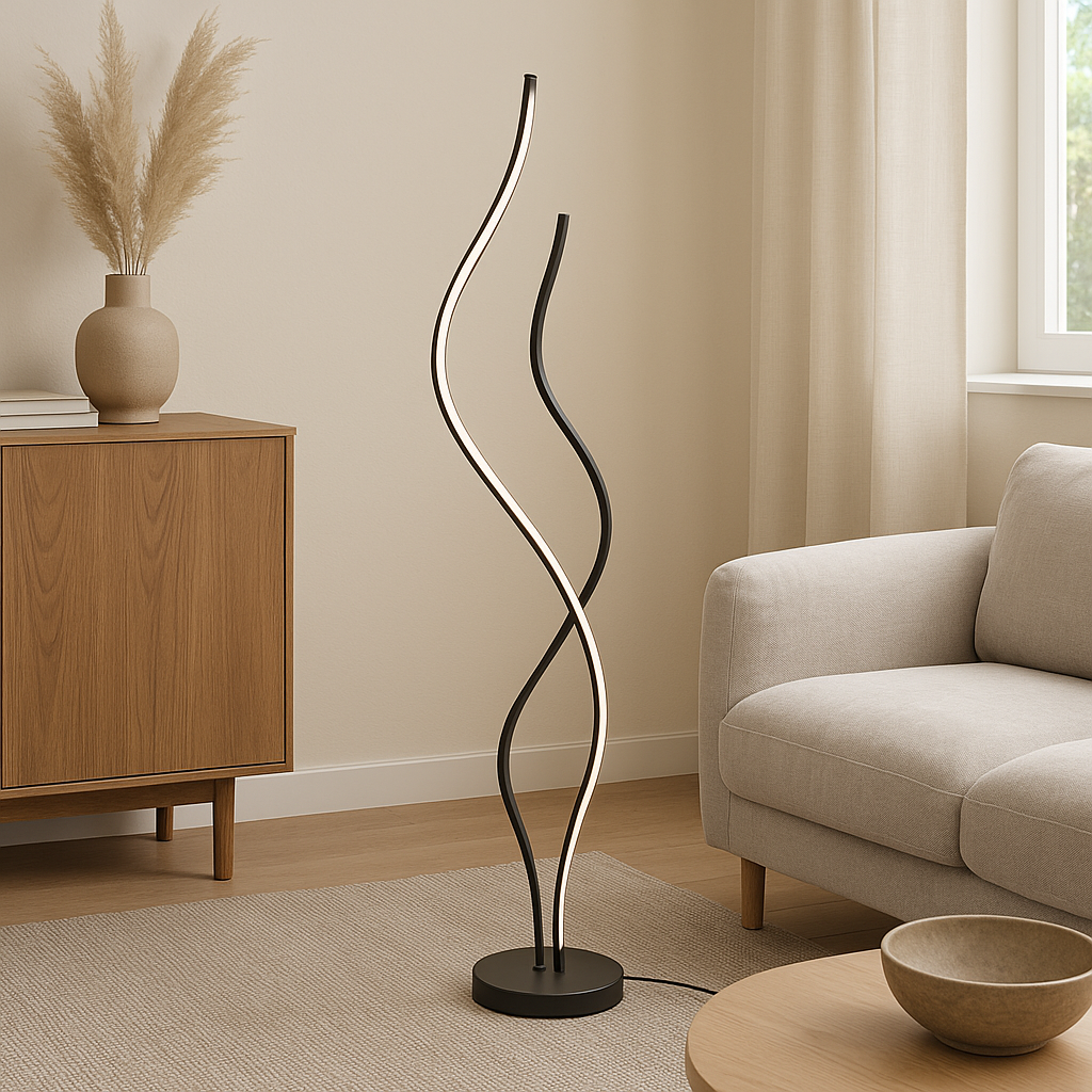 Lampada da terra in stile moderno