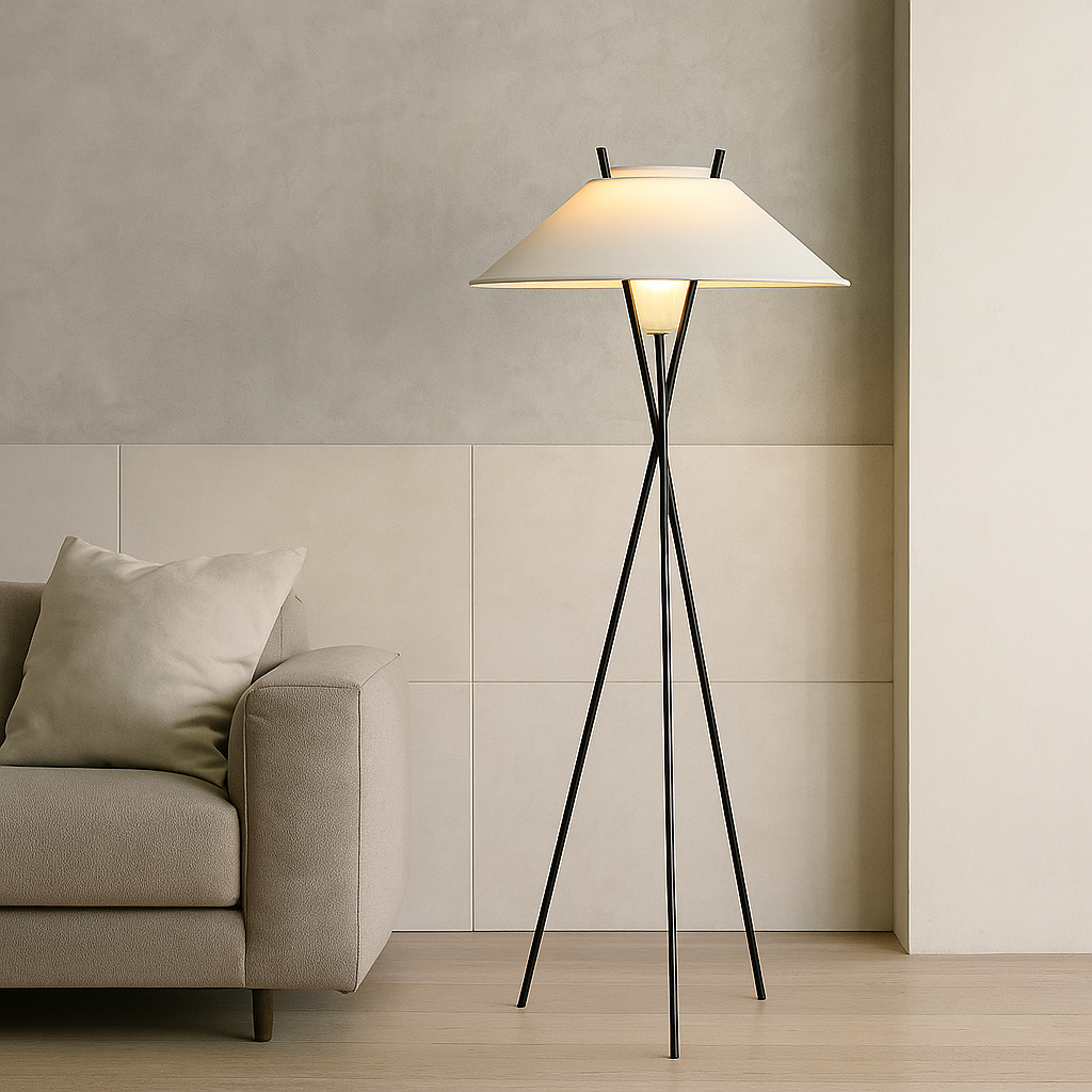 Lampada da terra in tessuto Jubilee