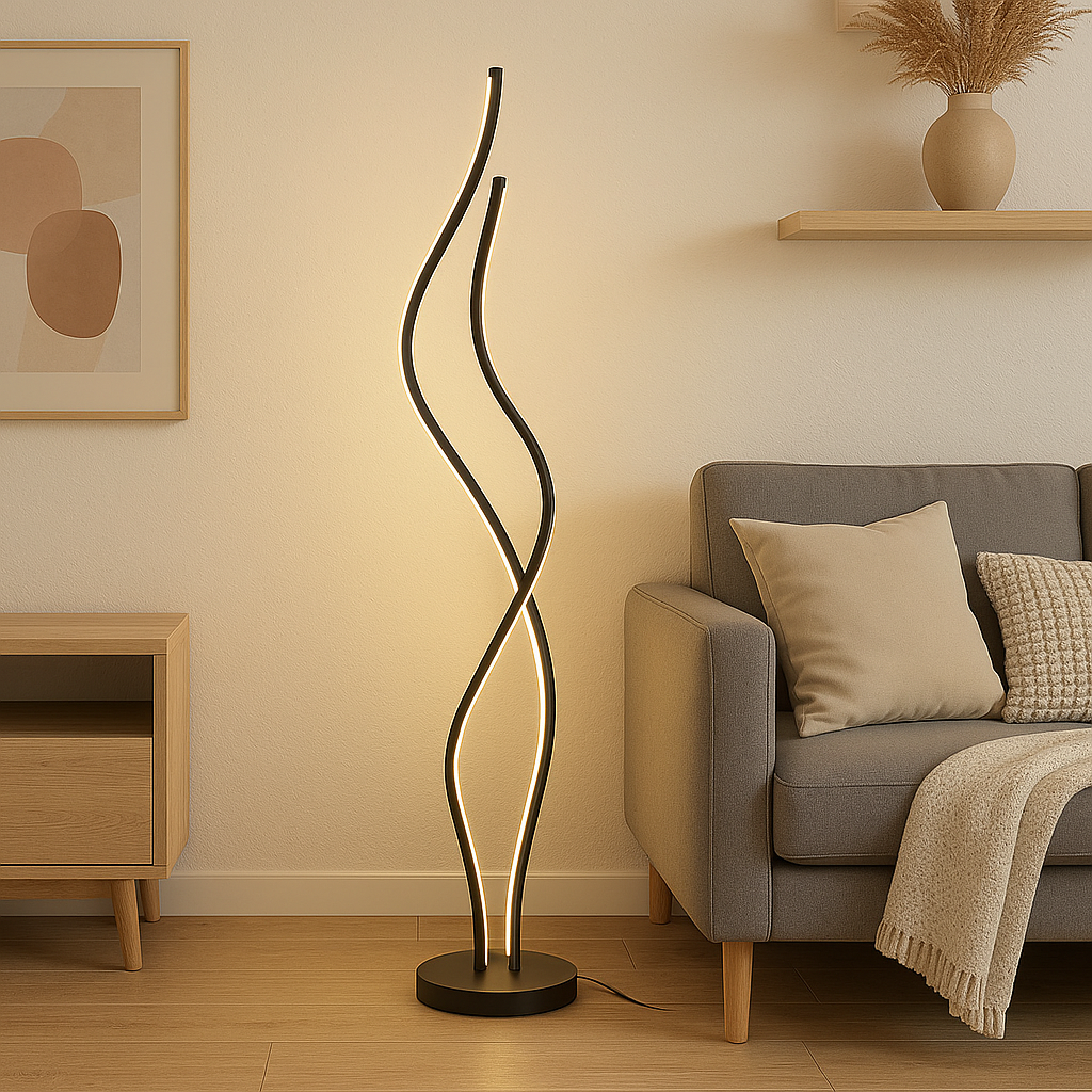 Lampada da terra in stile moderno