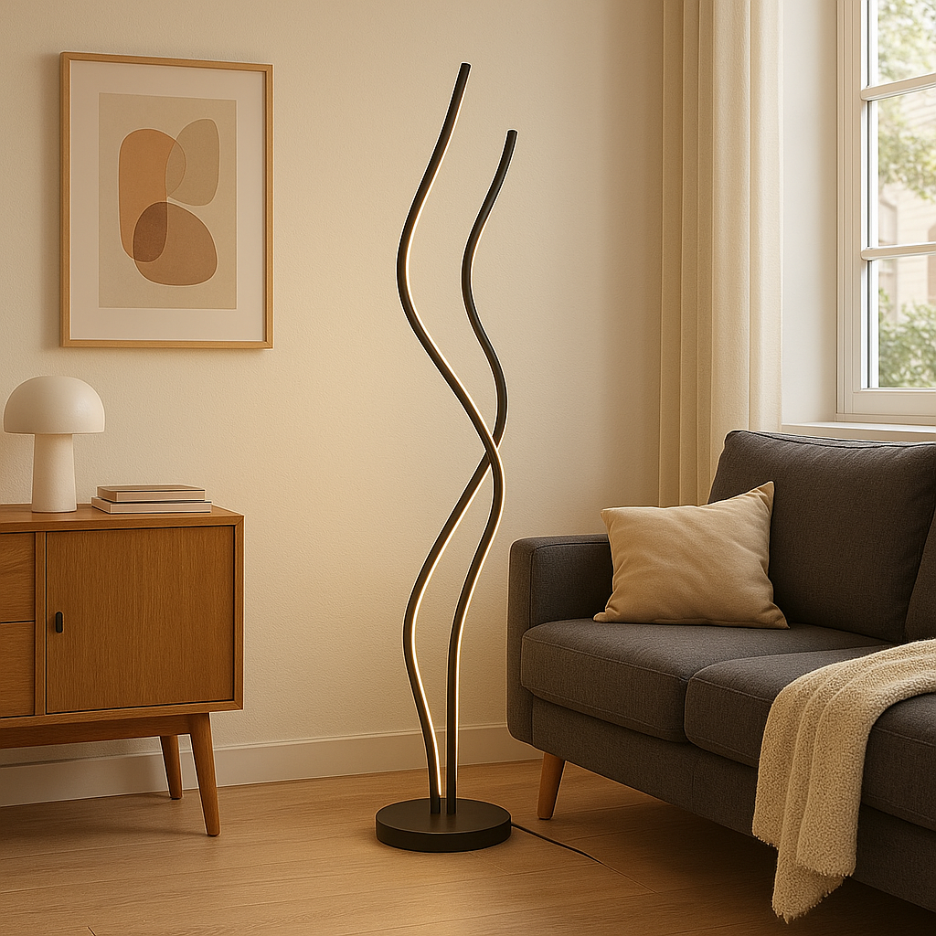Lampada da terra in stile moderno