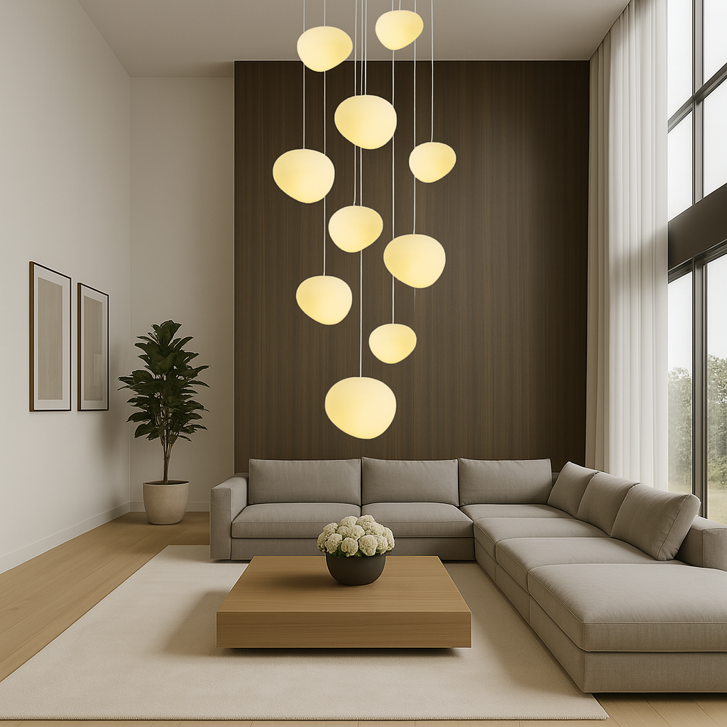 Lampadario nordico creativo per scale
