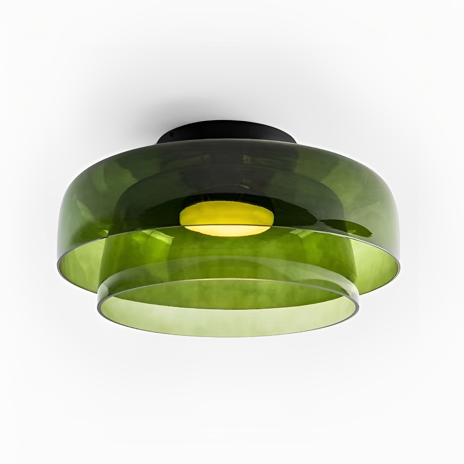 Lampada a sospensione a strati in vetro Nordic Bauhaus