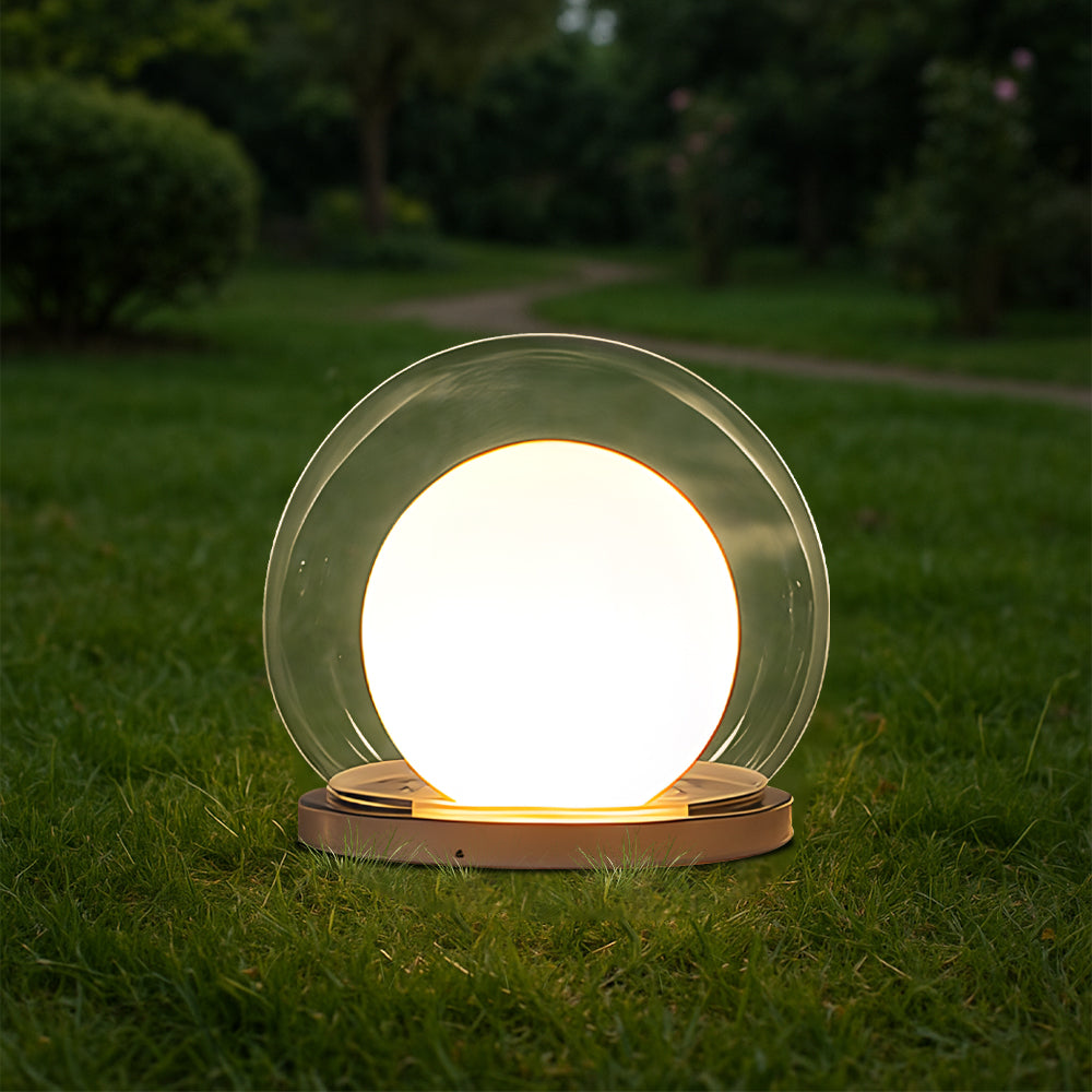 Lampada lunare a pilastro solare