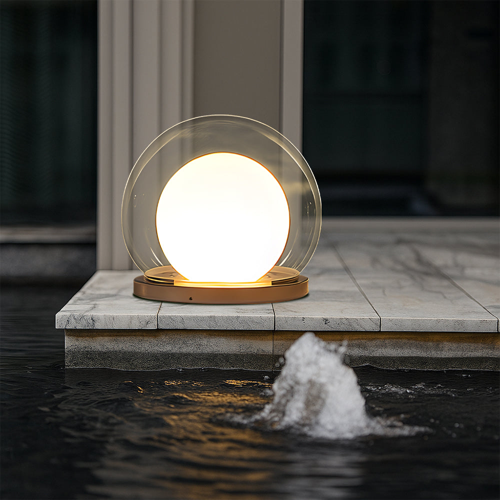 Lampada lunare a pilastro solare