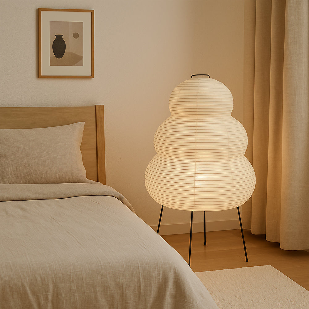 Lampada da tavolo in carta di riso