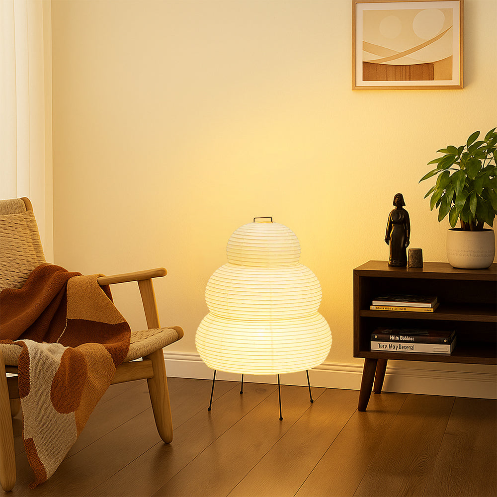 Lampada da tavolo in carta di riso