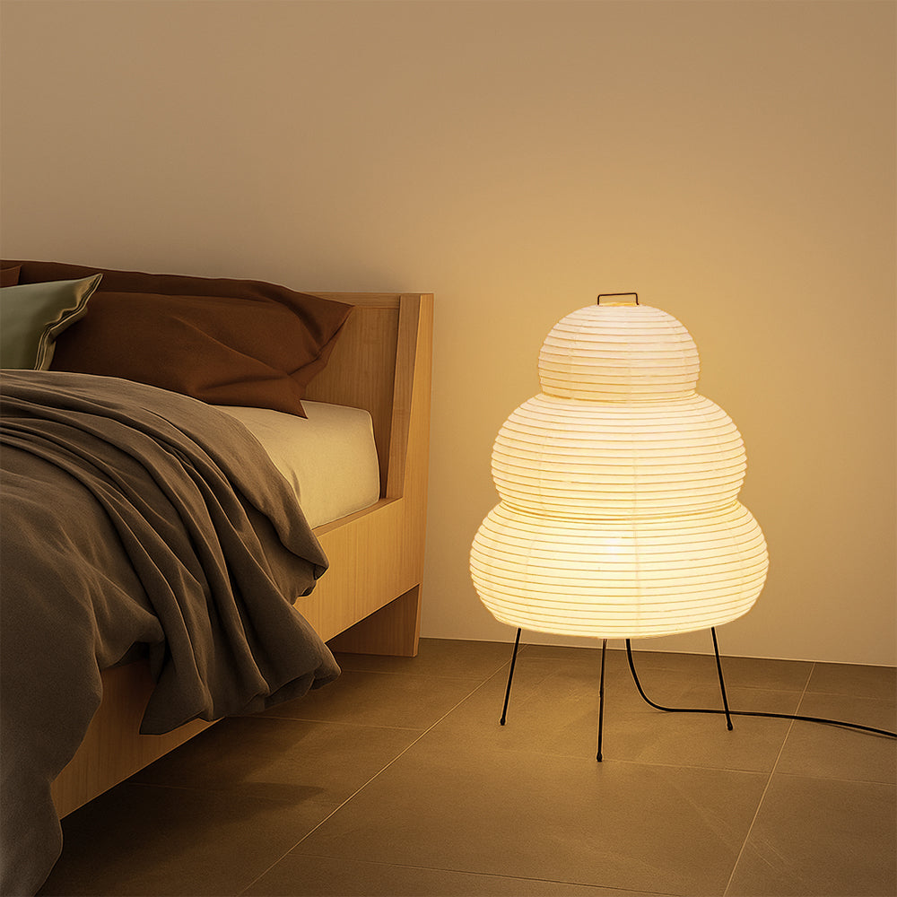 Lampada da tavolo in carta di riso