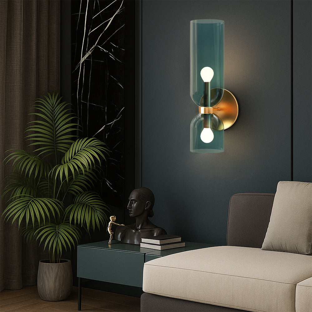 Lampada da parete creativa in vetro