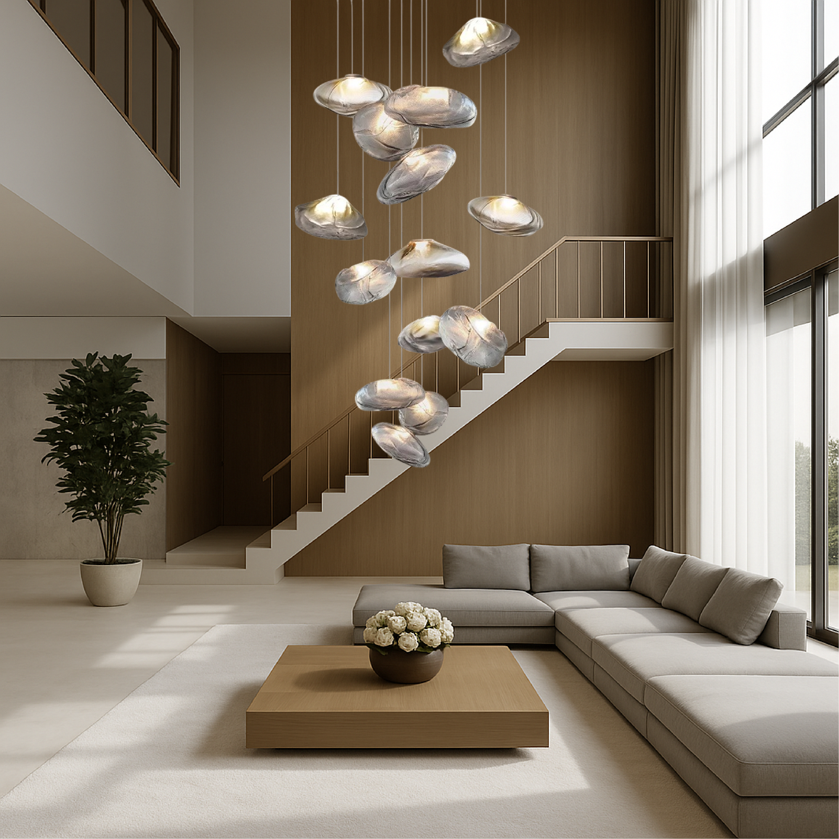 Lampadario Nordic Glass Villa