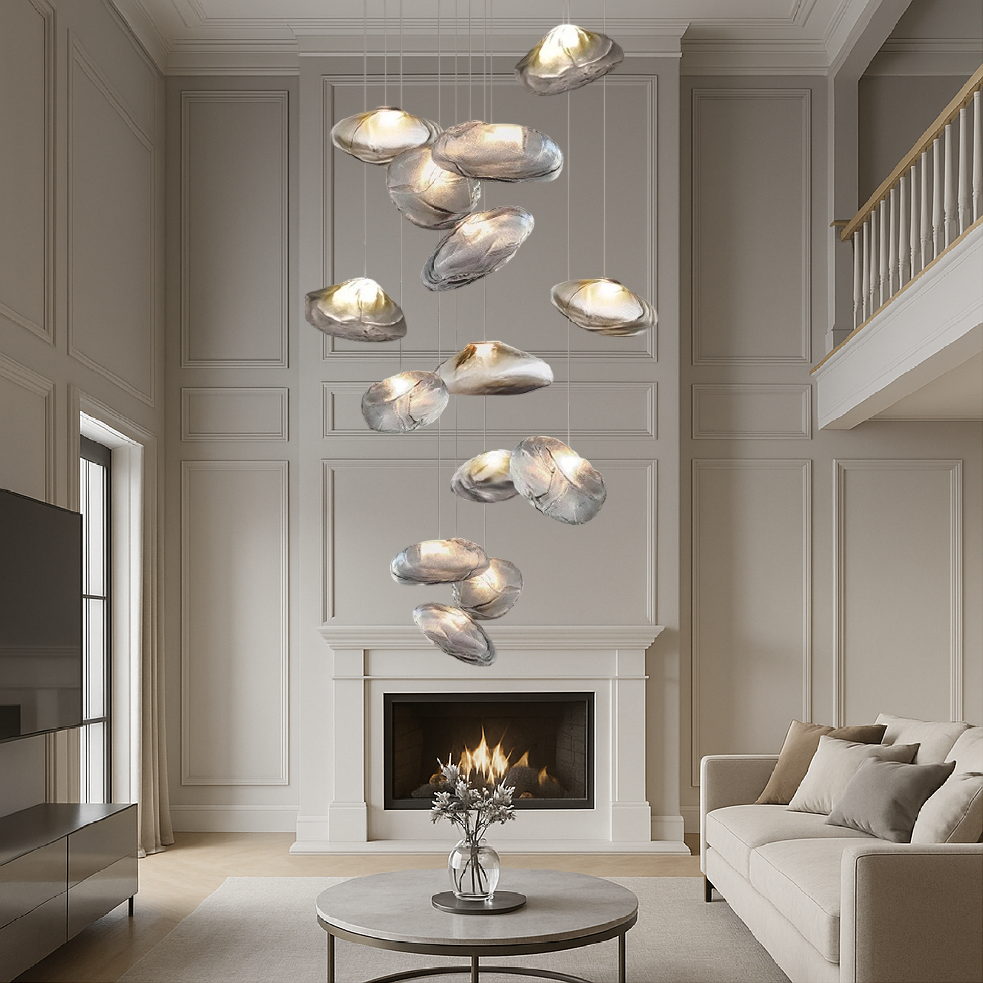 Lampadario Nordic Glass Villa