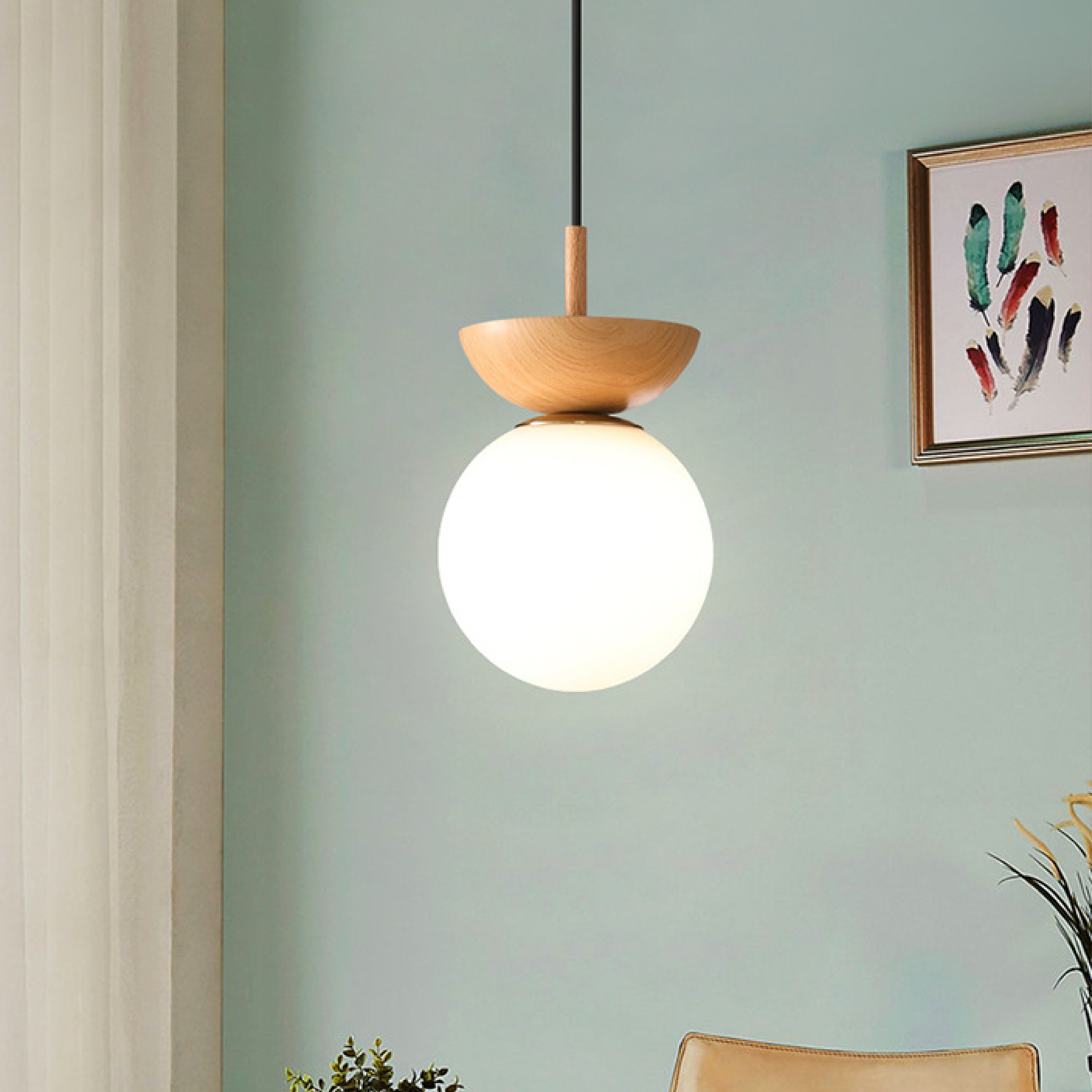 Luce a sospensione nordica giapponese
