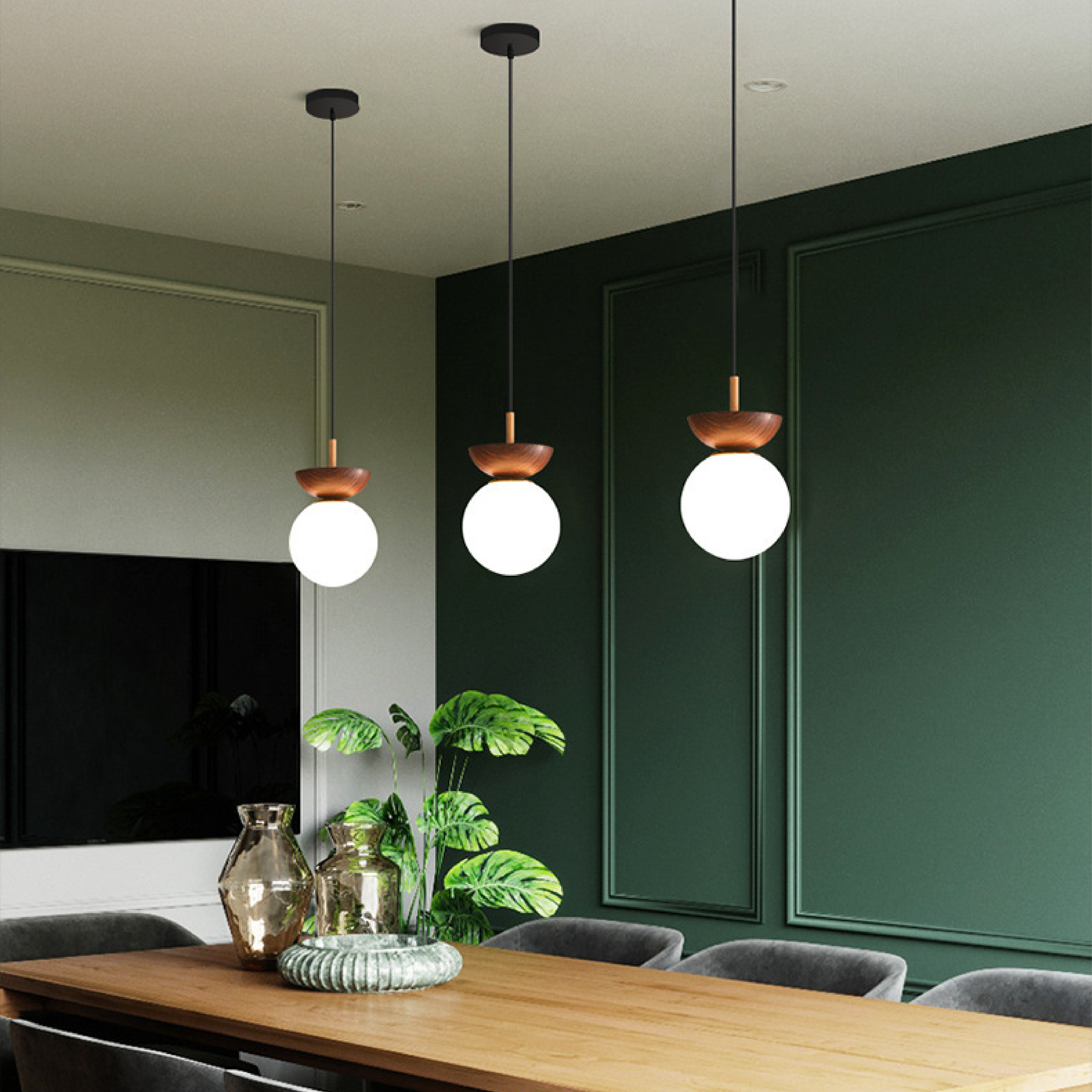 Luce a sospensione nordica giapponese