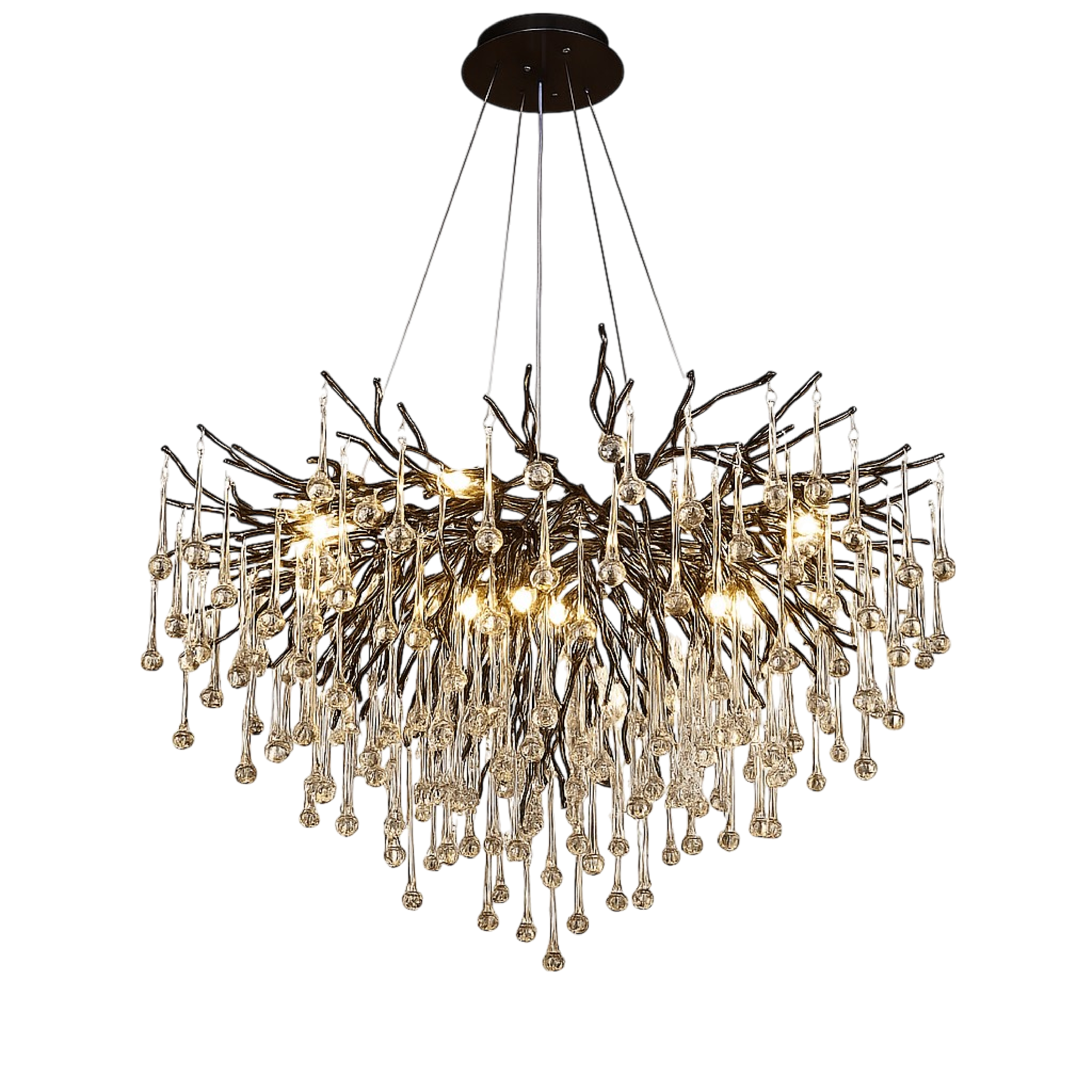 Lampadario nero Raindrop