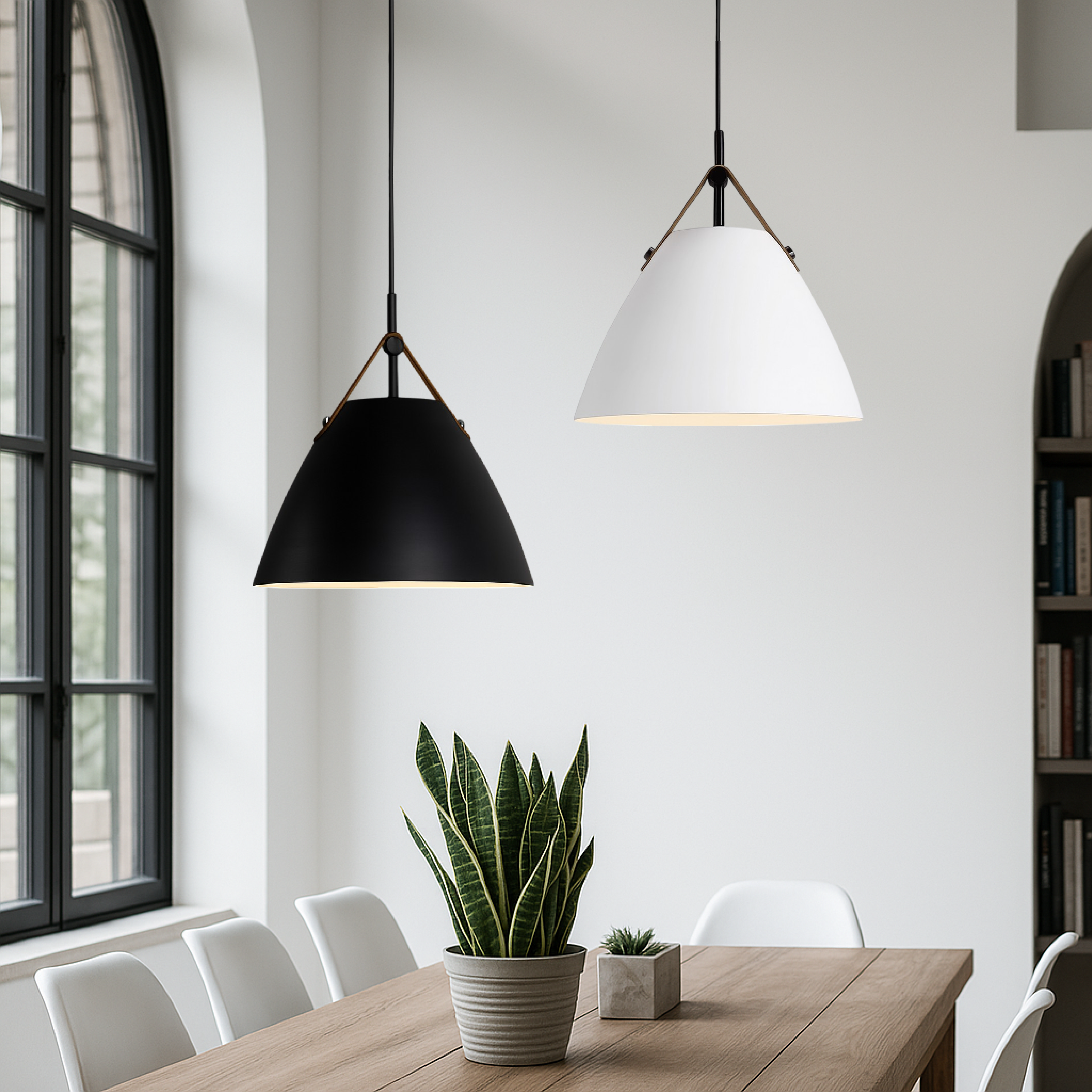 Luce a sospensione scandinava colorata