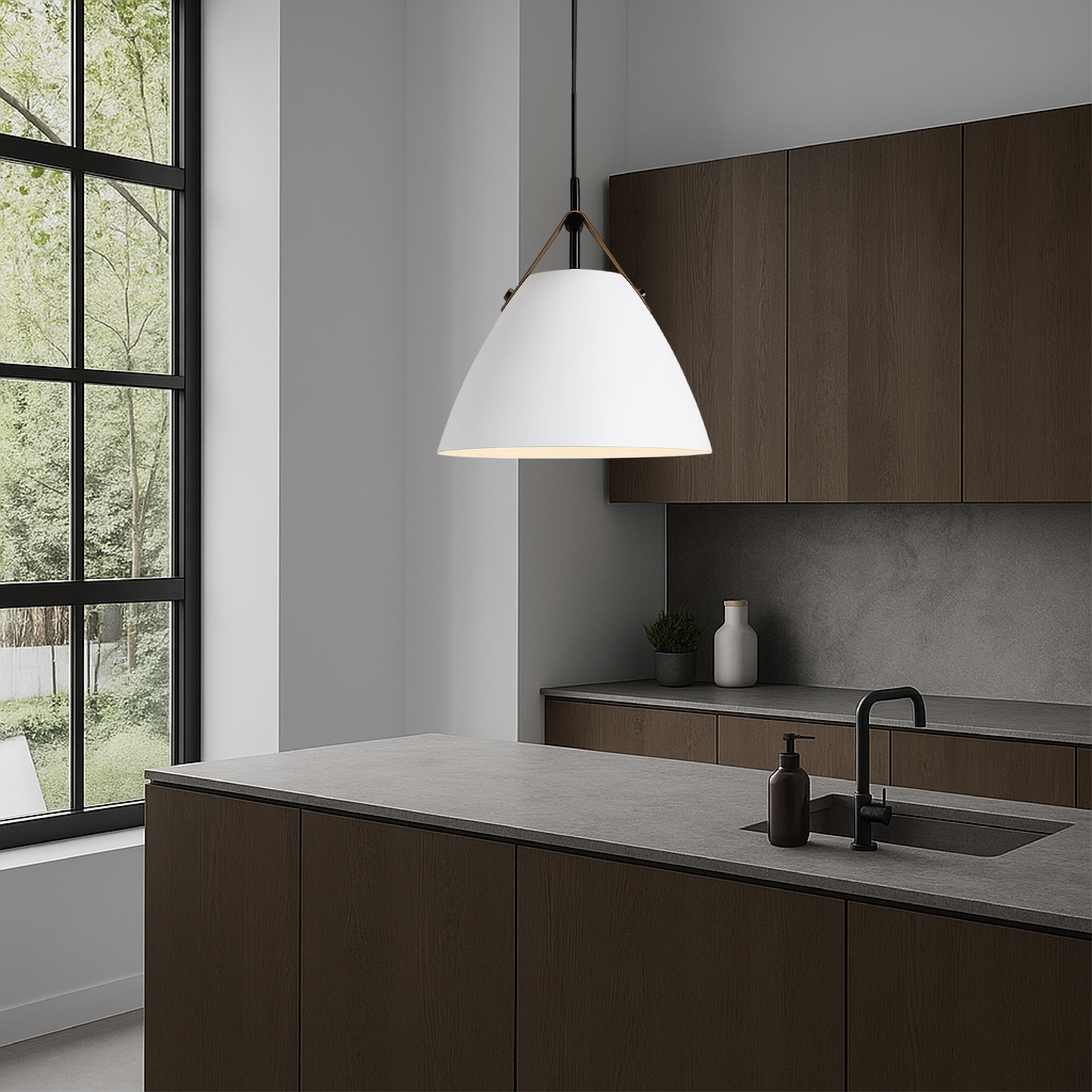Luce a sospensione scandinava colorata