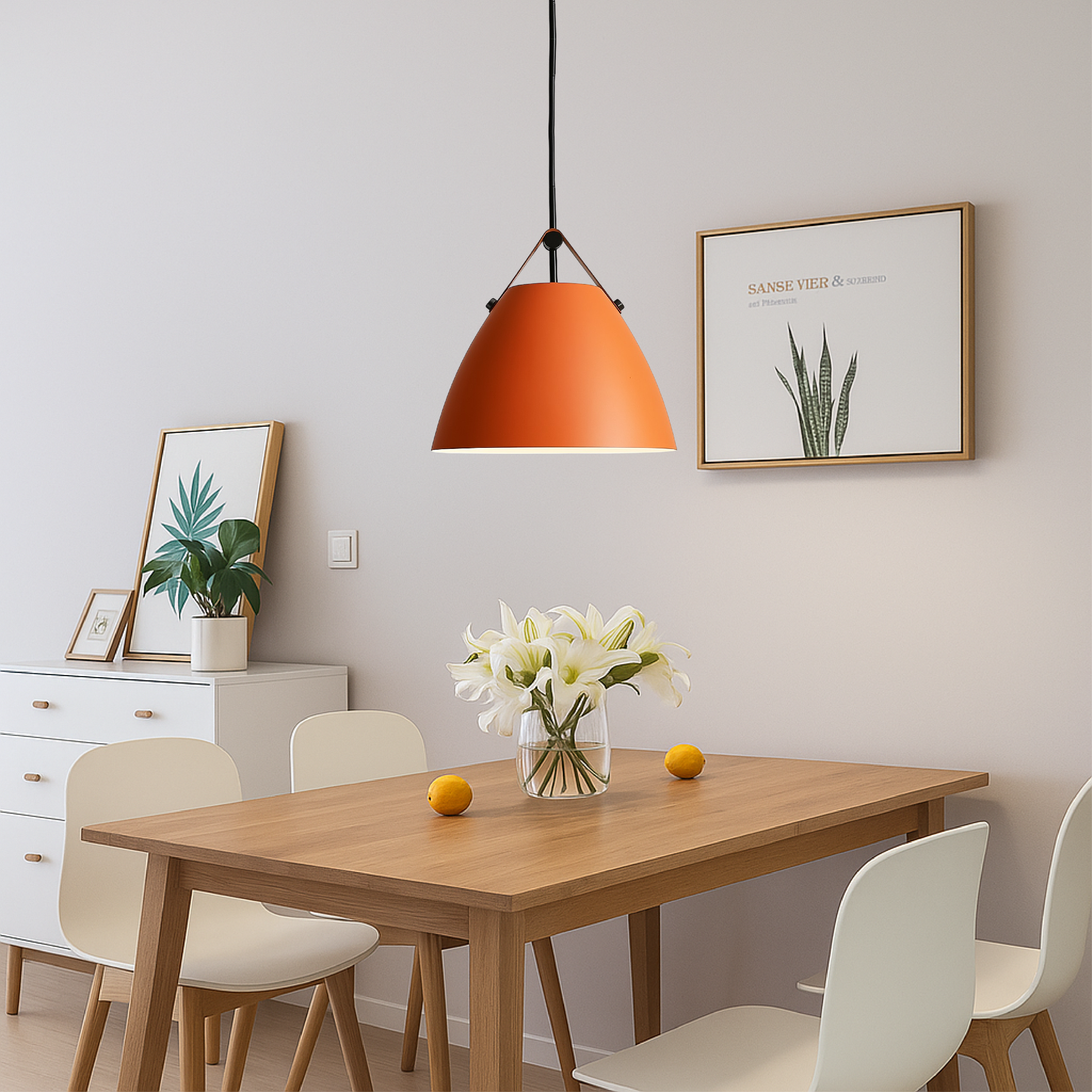 Luce a sospensione scandinava colorata