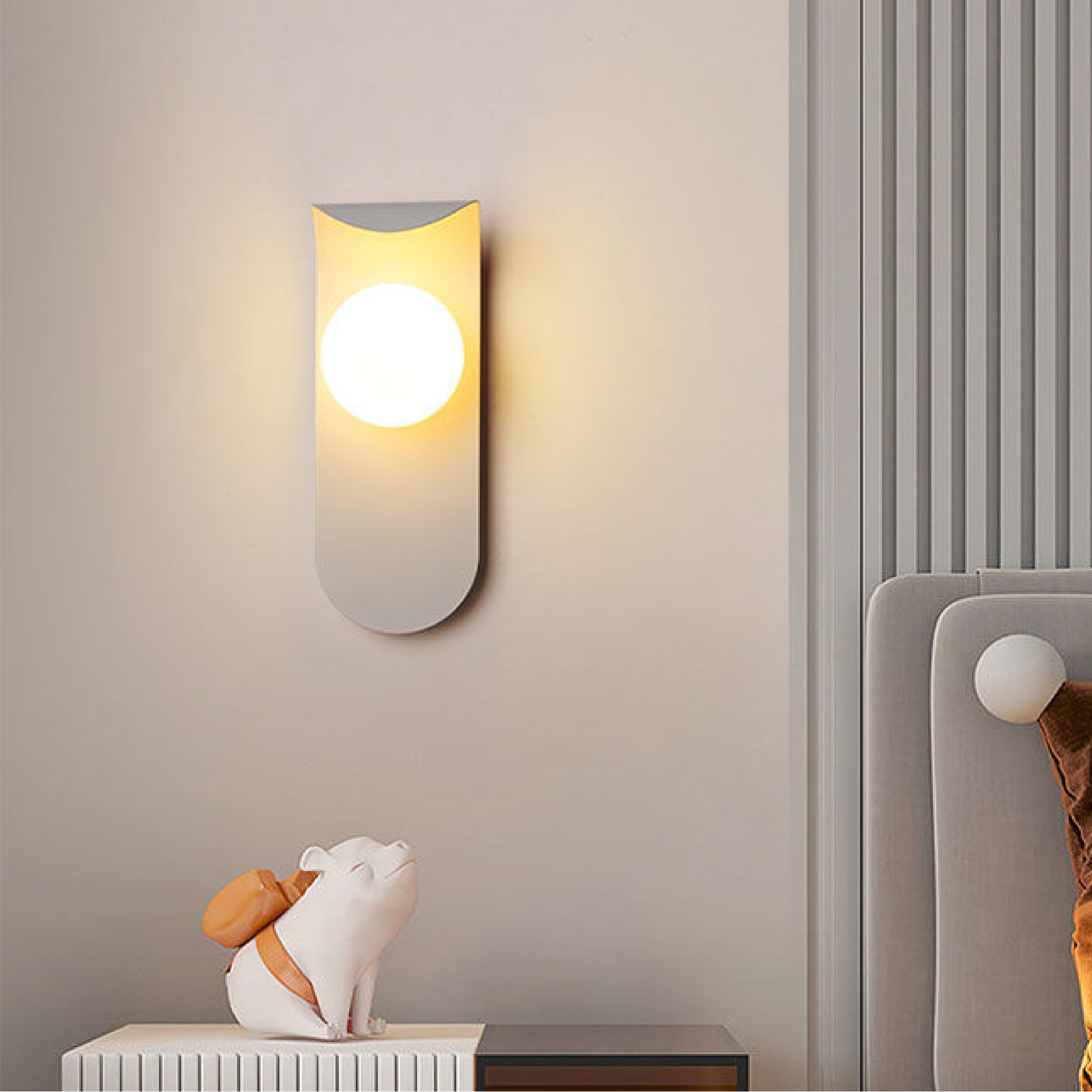 Lampada da parete a montaggio scandinavo