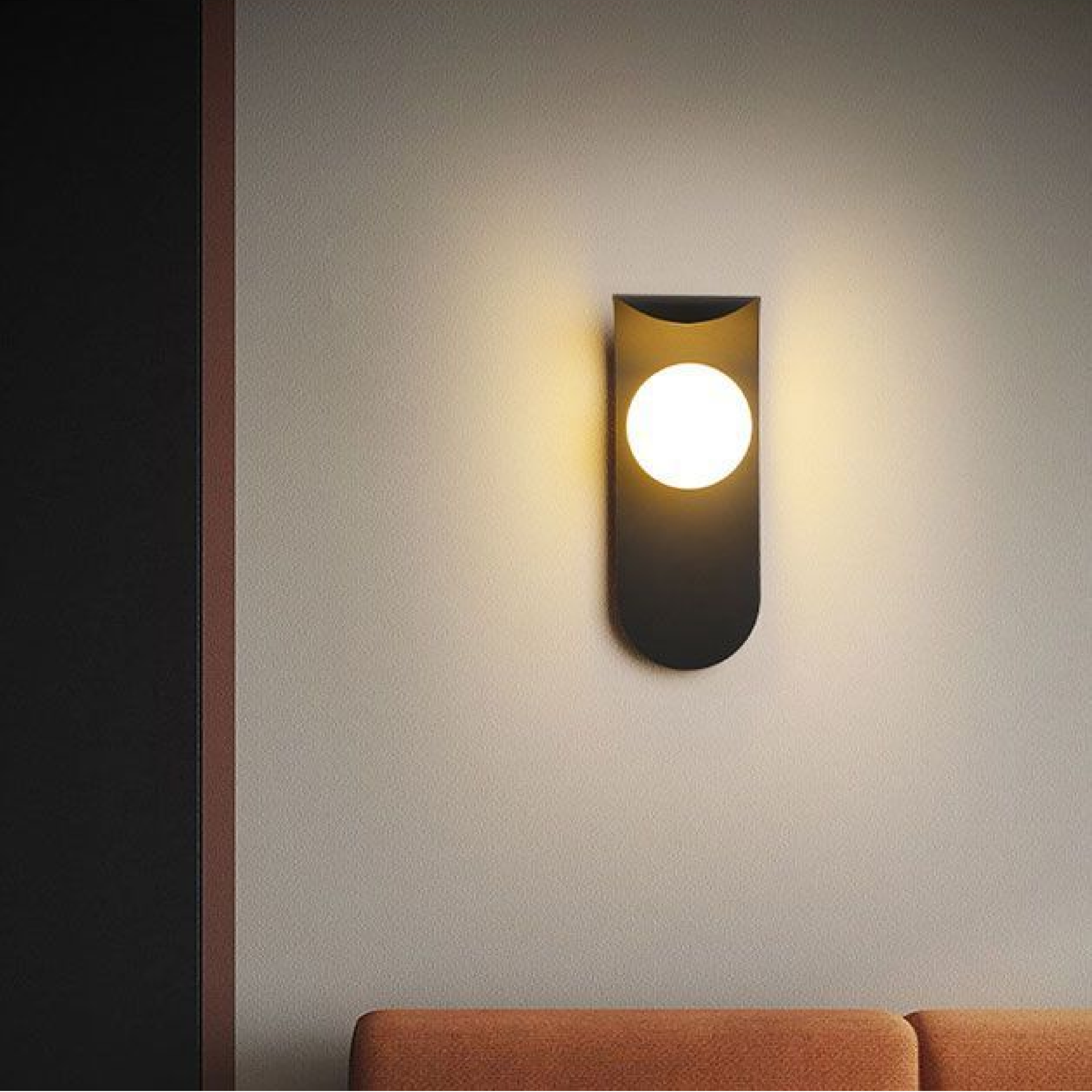Lampada da parete a montaggio scandinavo