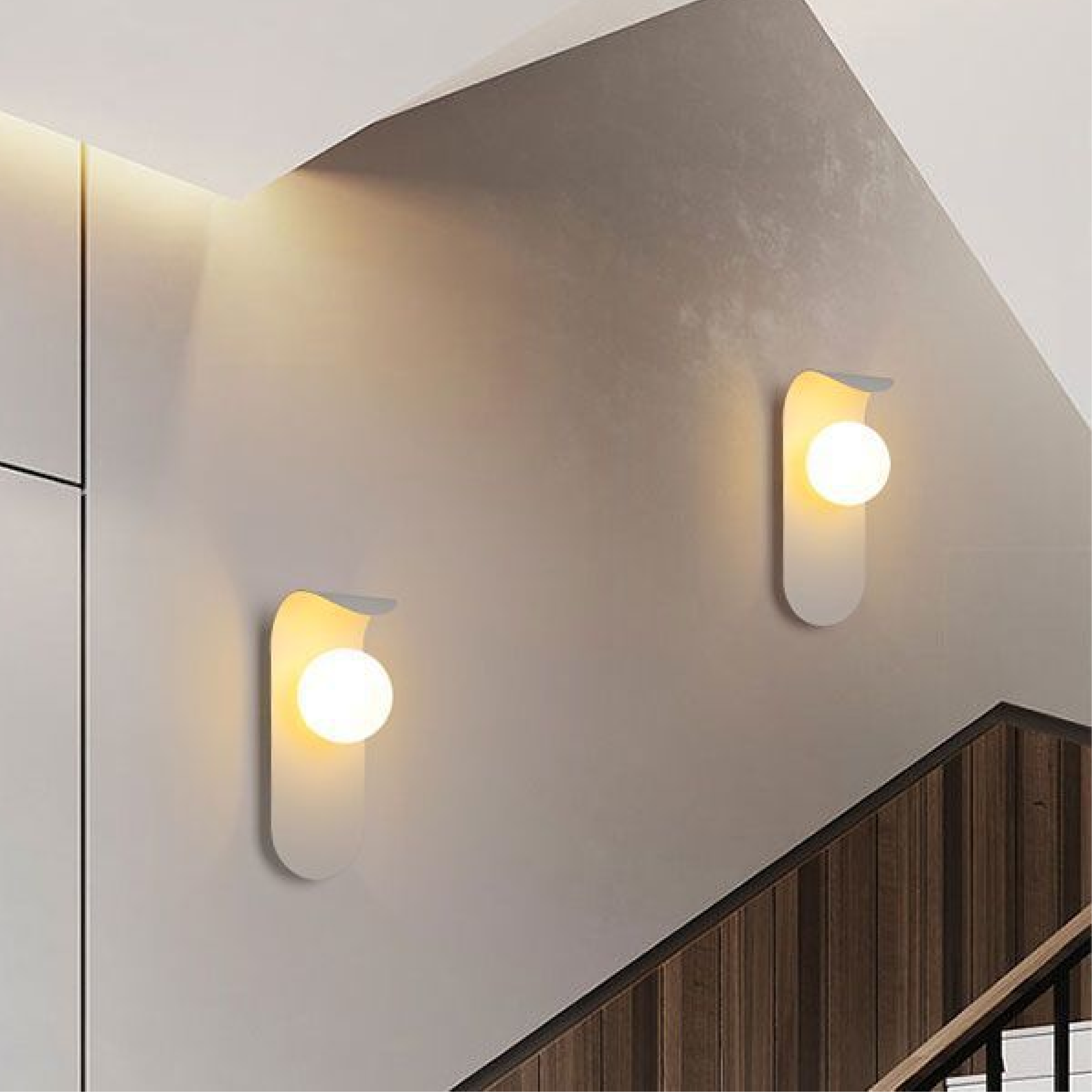 Lampada da parete a montaggio scandinavo