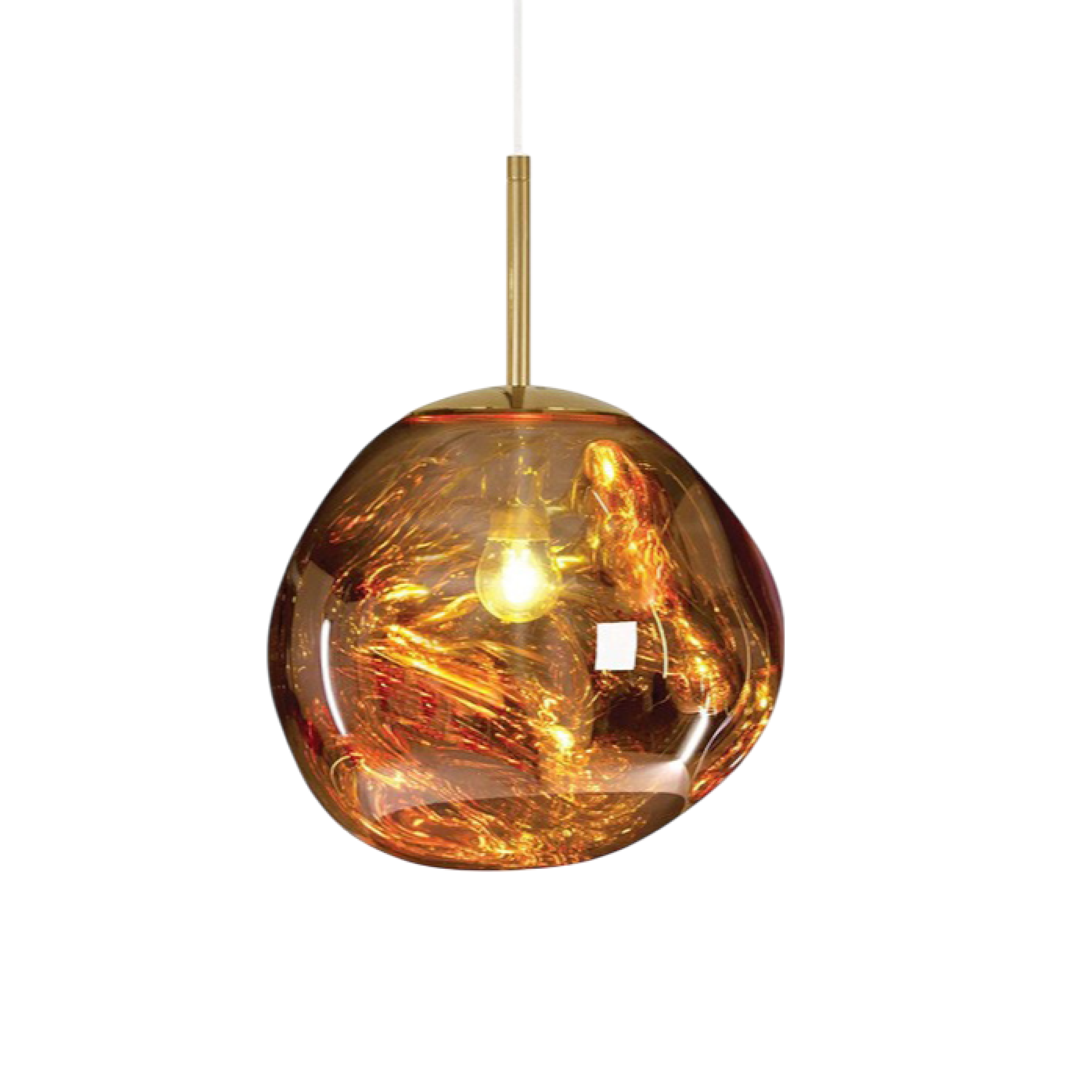 Lampada a sospensione in vetro fuso