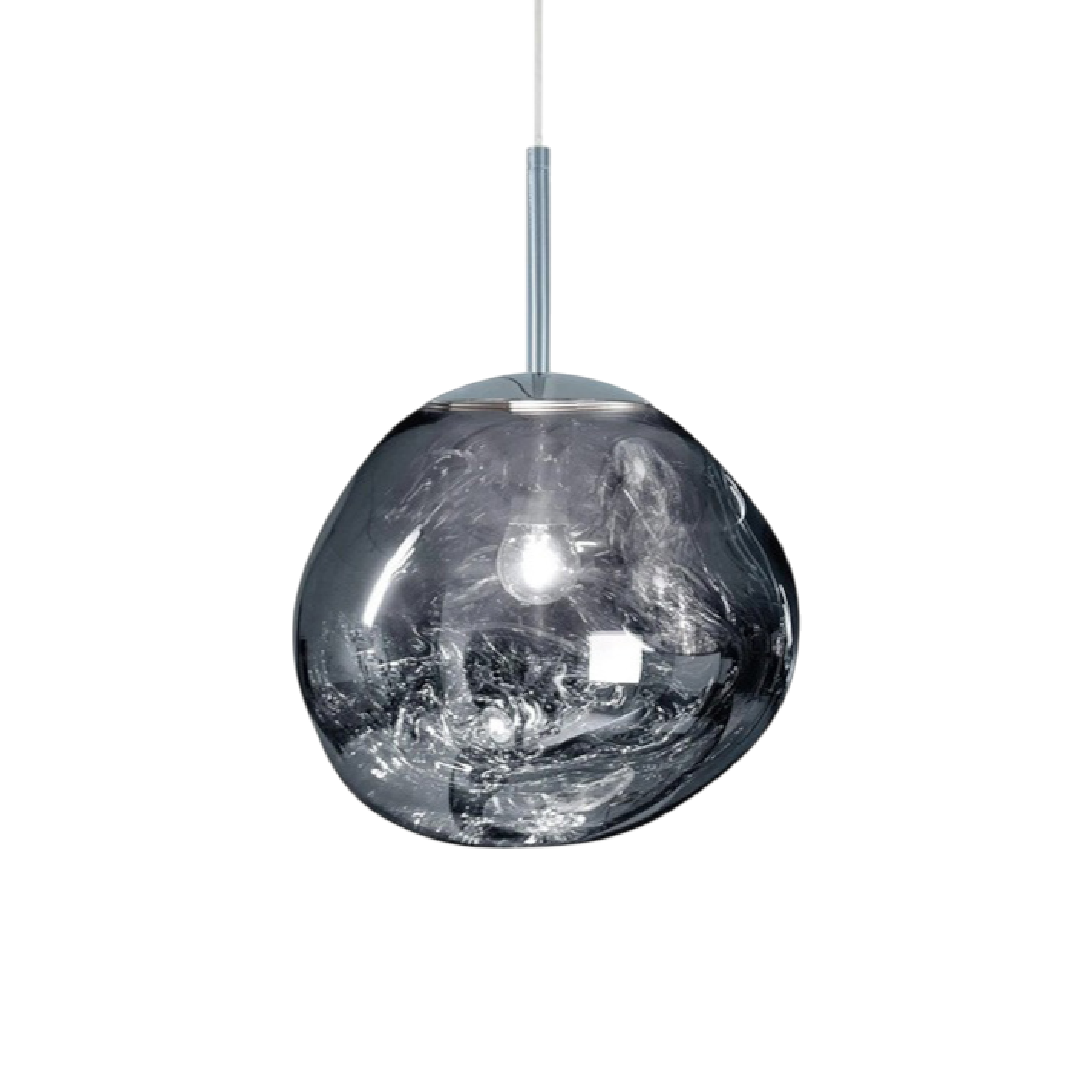 Lampada a sospensione in vetro fuso