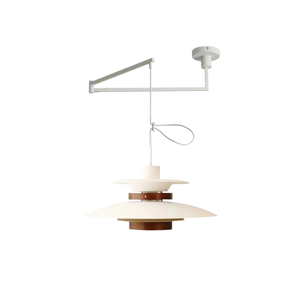 Lampada a sospensione a braccio oscillante Merado
