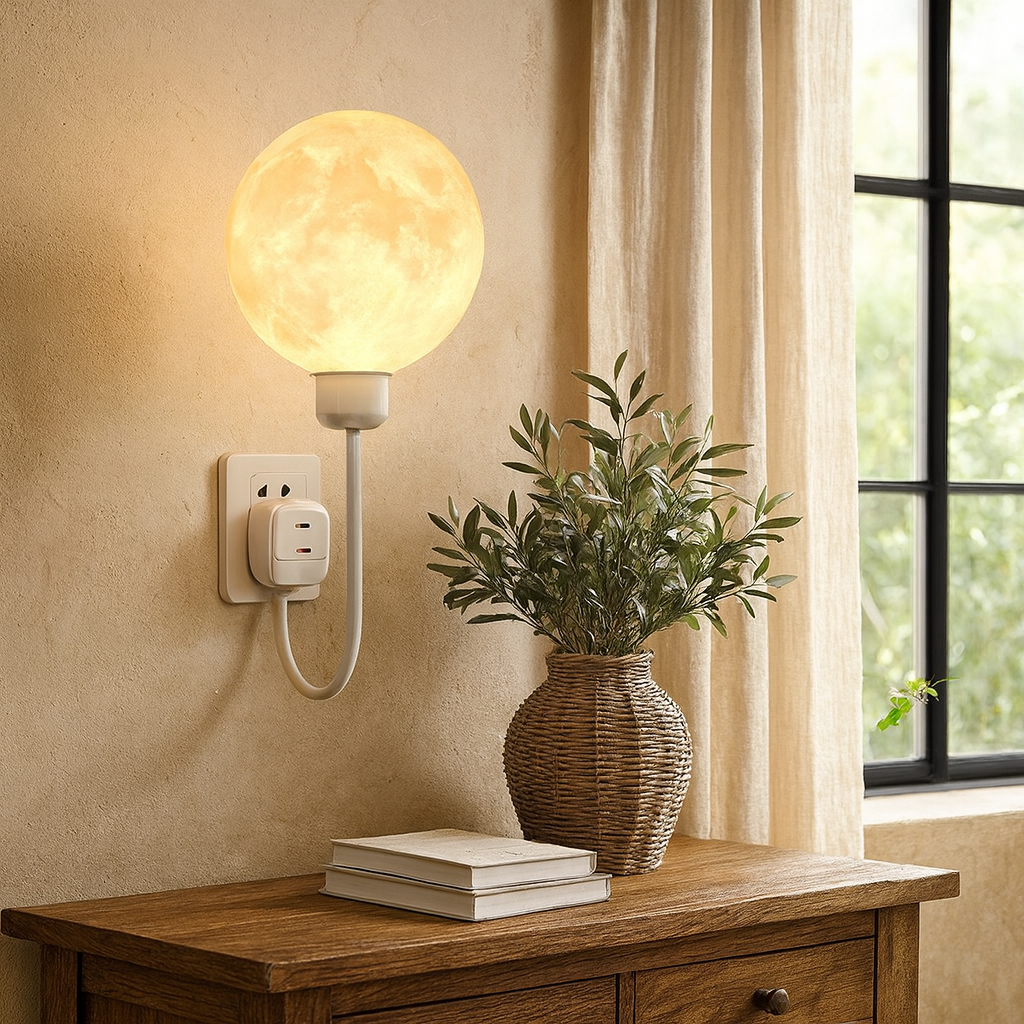 Lampada da parete Moon a innesto