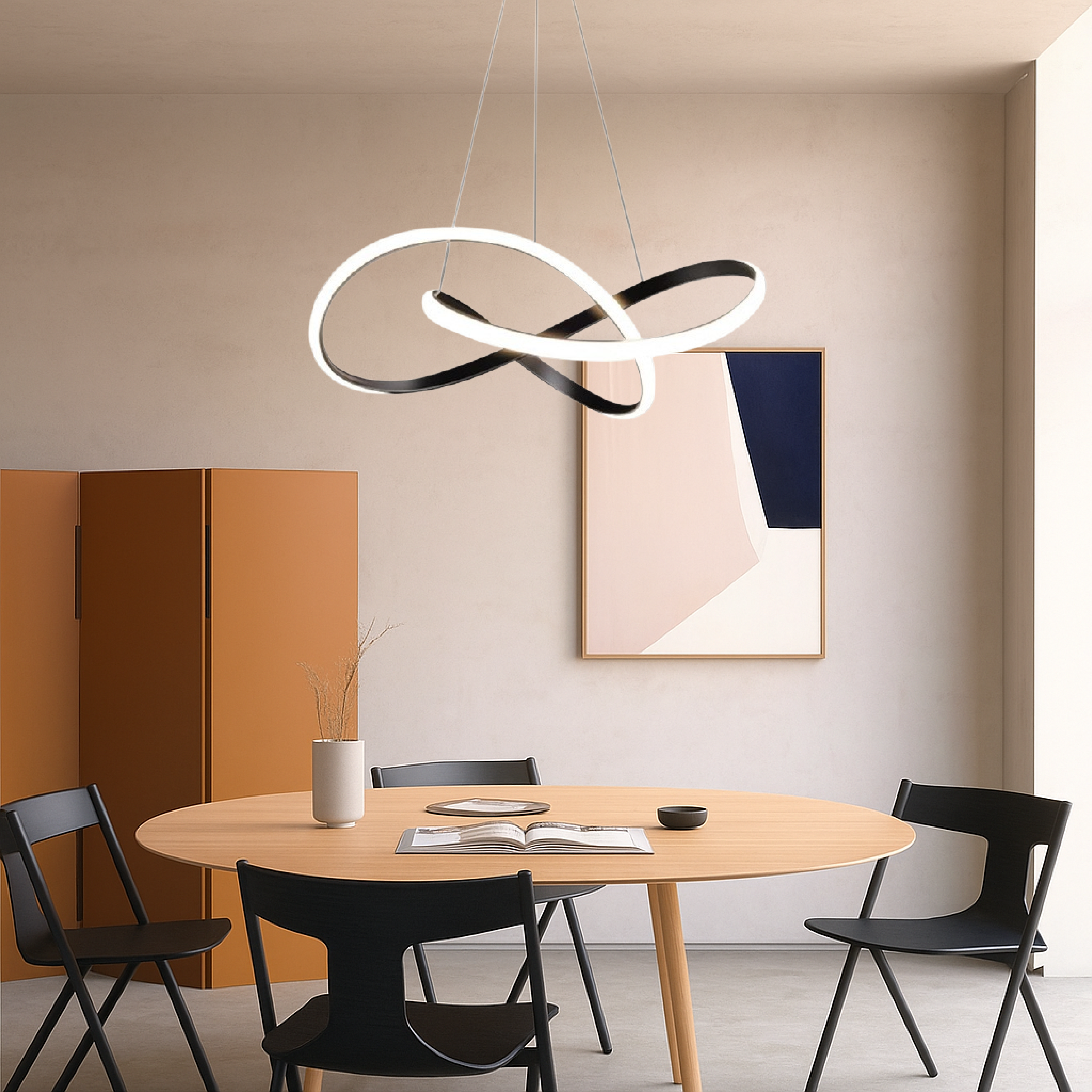 Luce a sospensione per sala da pranzo moderna