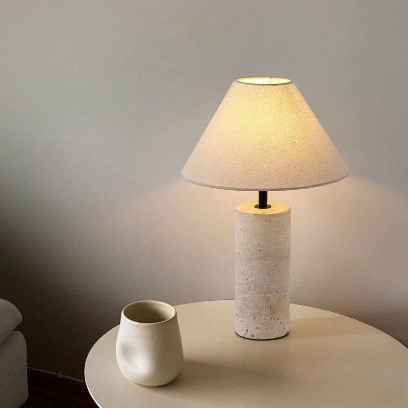 Lampada da tavolo Lorie Marble + Linen