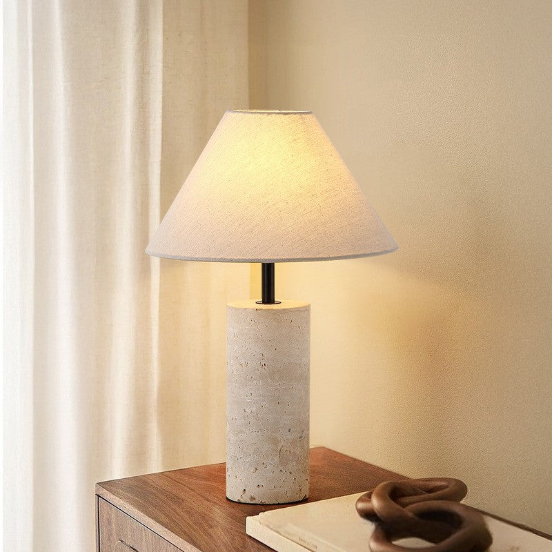 Lampada da tavolo Lorie Marble + Linen