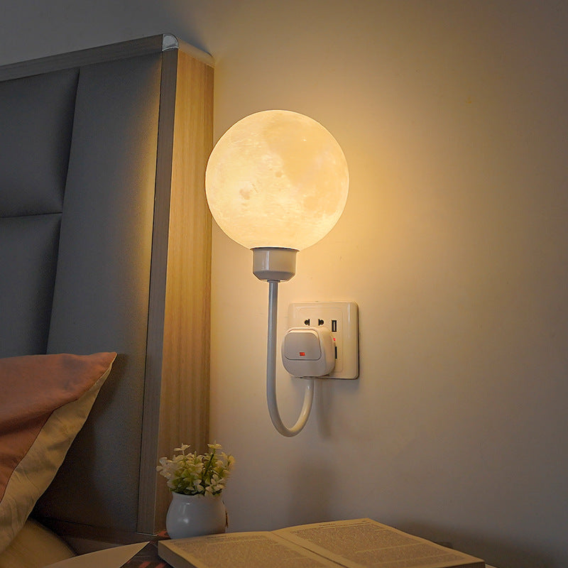 Lampada da parete Moon a innesto