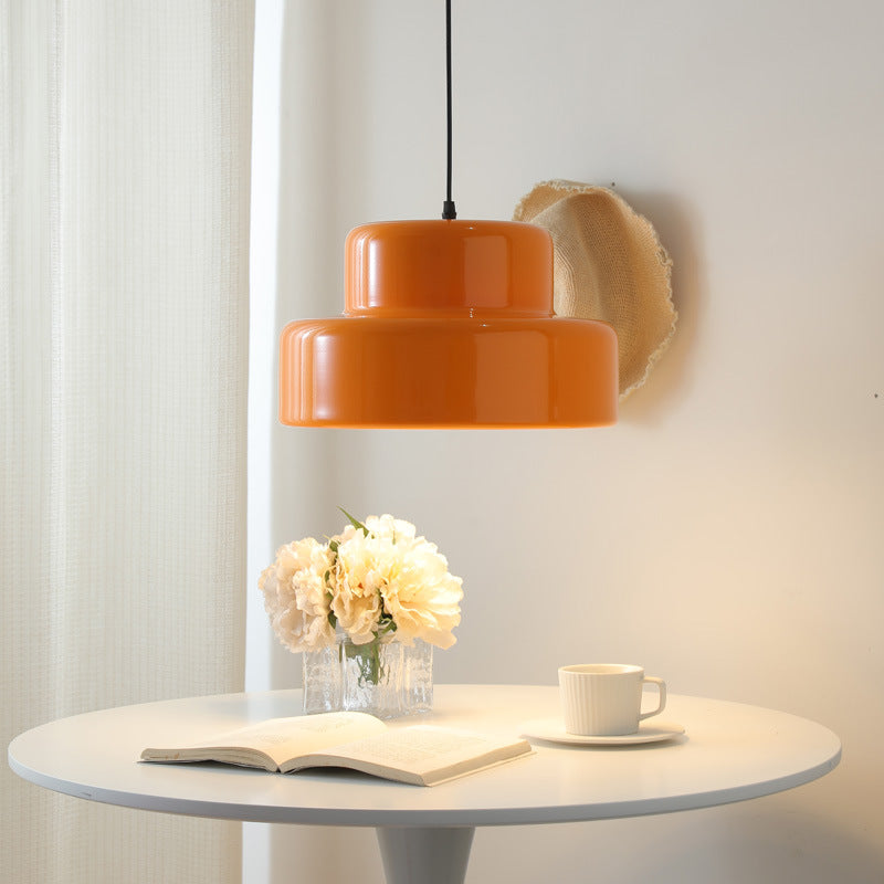 Lampada a sospensione Bauhaus arancione