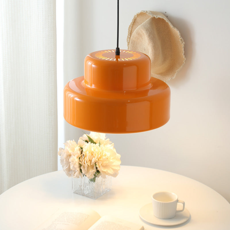 Lampada a sospensione Bauhaus arancione