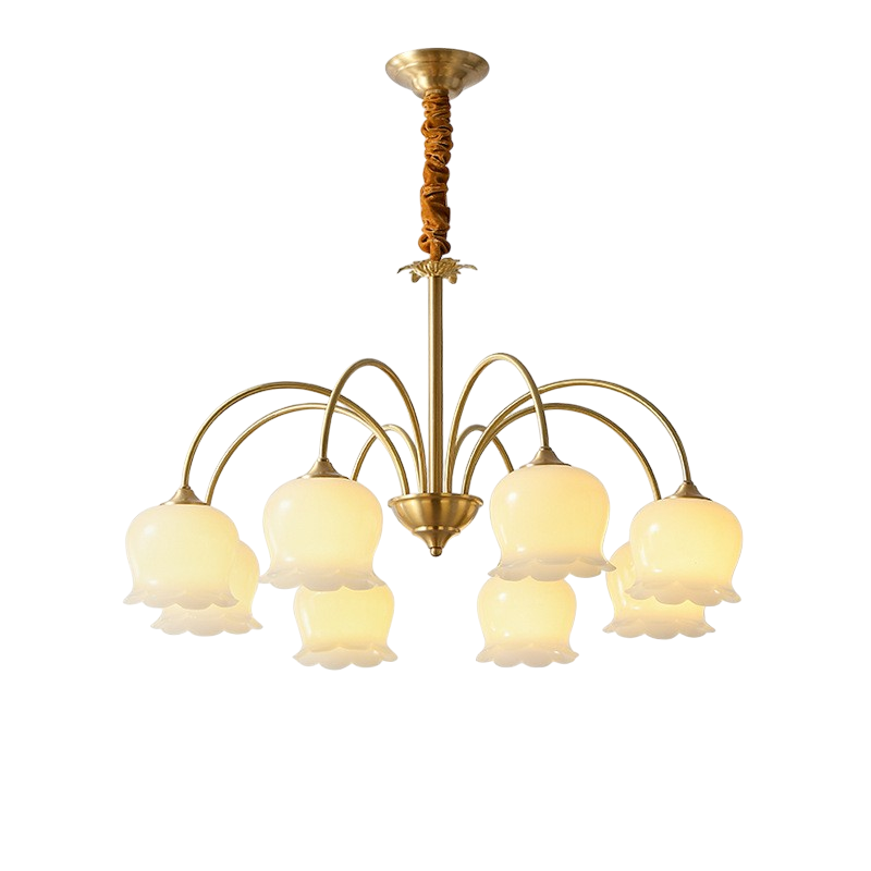 Lampadario francese in rame